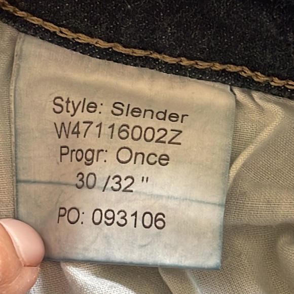 TIGER OF SWEDEN ONCE SLENDER Style: W4711600Z size 30 Dark Wash EUC - Picture 14 of 16